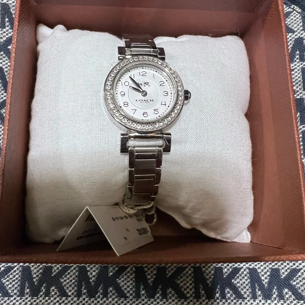 Coach Women's 14502402 Madison Silver Tone Stainless Steel Crystal Glitz Watch - Picture 9 of 9